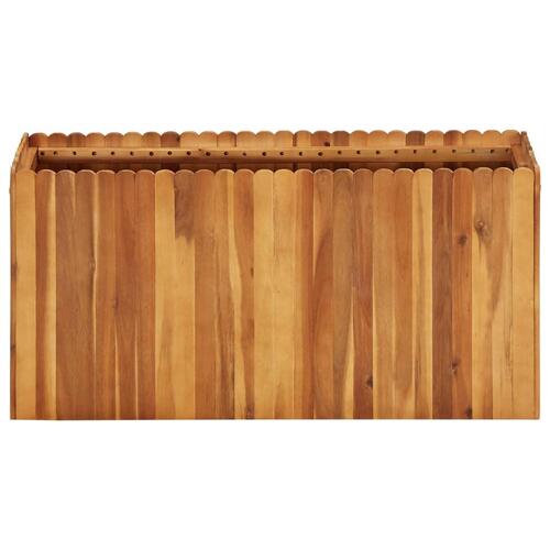 Hævet plantekasse 100x30x50 cm massivt akacietræ