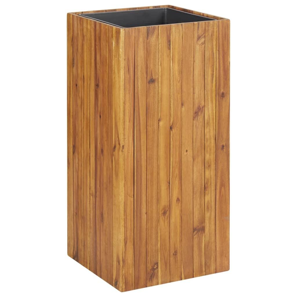 Hævet plantekasse 43,5x43,5x90 cm massivt akacietræ