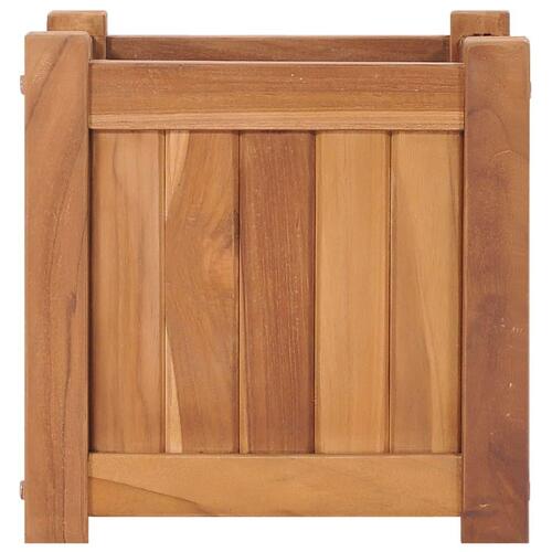 Hævet plantekasse 30x30x30 cm massivt teaktræ