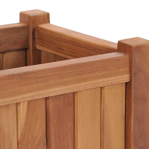 Hævet plantekasse 30x30x30 cm massivt teaktræ