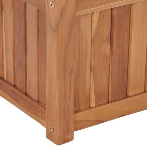 Hævet plantekasse 30x30x30 cm massivt teaktræ