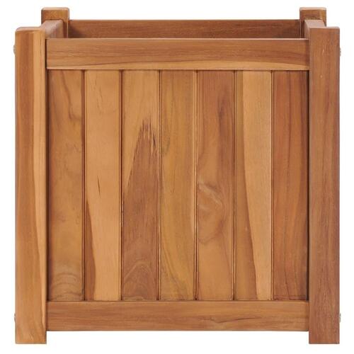 Hævet plantekasse 40x40x40 cm massivt teaktræ