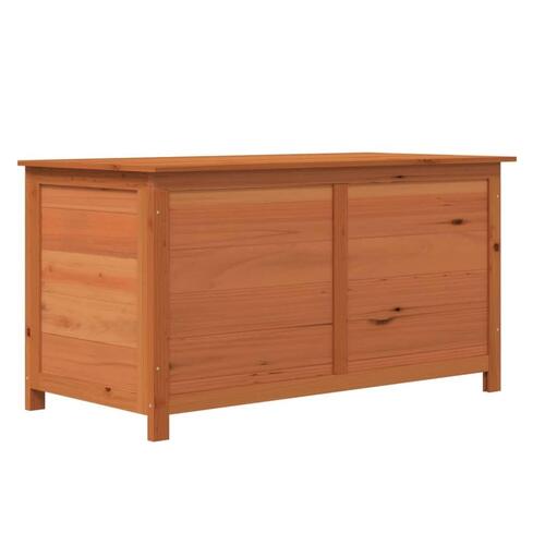 Udendørs hyndeboks 100x50x56 cm massivt grantræ brun