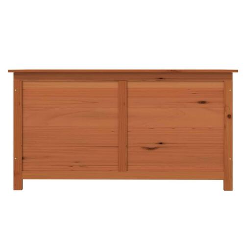 Udendørs hyndeboks 100x50x56 cm massivt grantræ brun