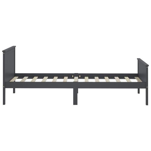 Sengeramme 100x200 cm massivt fyrretræ grå
