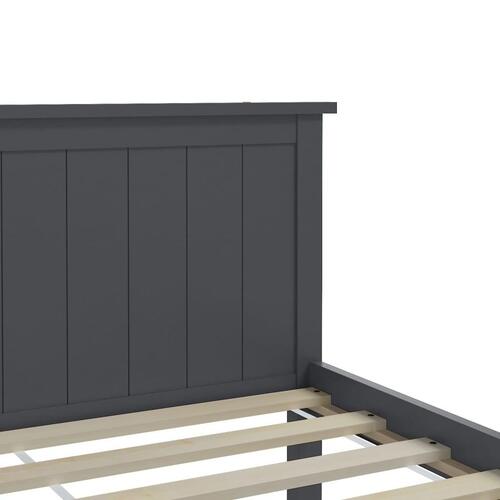 Sengeramme 100x200 cm massivt fyrretræ grå