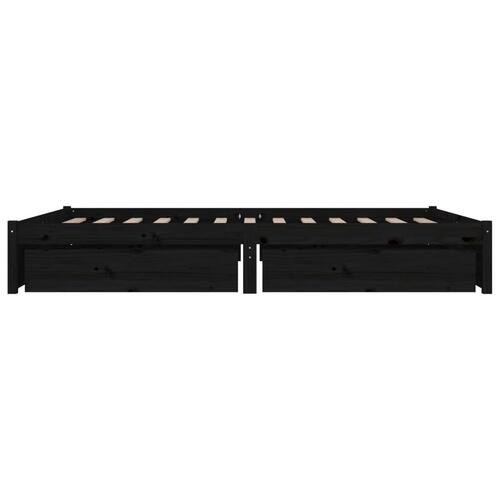 Sengeramme med skuffer 120x190 cm Small Double sort
