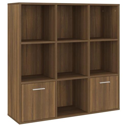 Bogreol 98x30x98 cm brun egetræsfarve