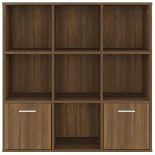 Bogreol 98x30x98 cm brun egetræsfarve