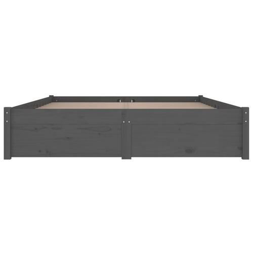 Sengeramme med skuffer 180x200 cm Super King grå