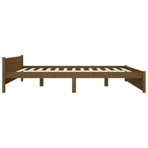Sengeramme med skuffer 180x200 cm Super King gyldenbrun