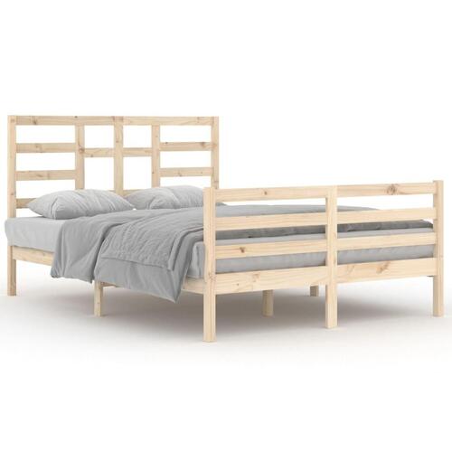 Sengeramme uden madras 140x200 cm massivt træ