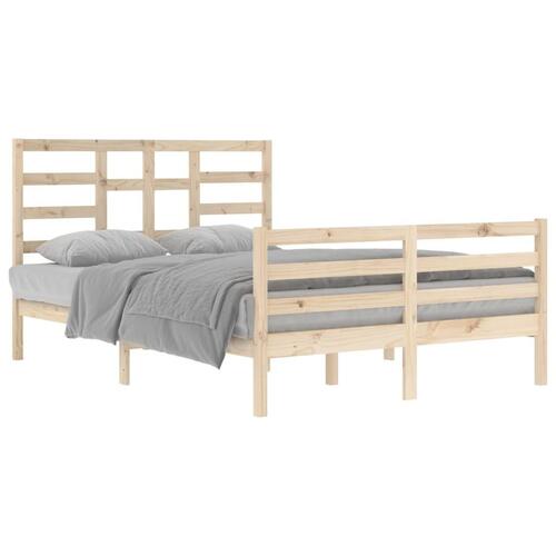 Sengeramme uden madras 140x200 cm massivt træ