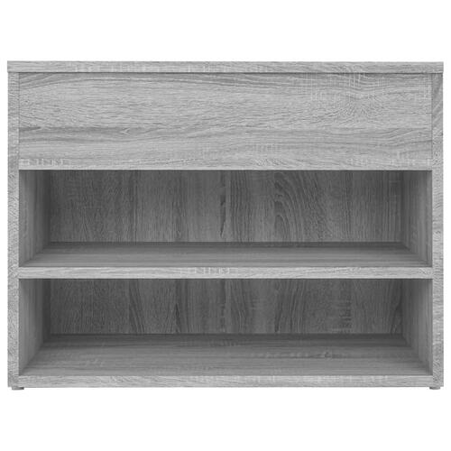 Skobænk 60x30x45 cm konstrueret træ grå sonoma-eg
