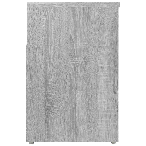 Skobænk 60x30x45 cm konstrueret træ grå sonoma-eg