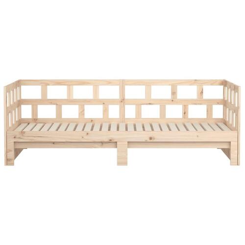 Daybed med udtræk 2x(90x190) cm massivt fyrretræ