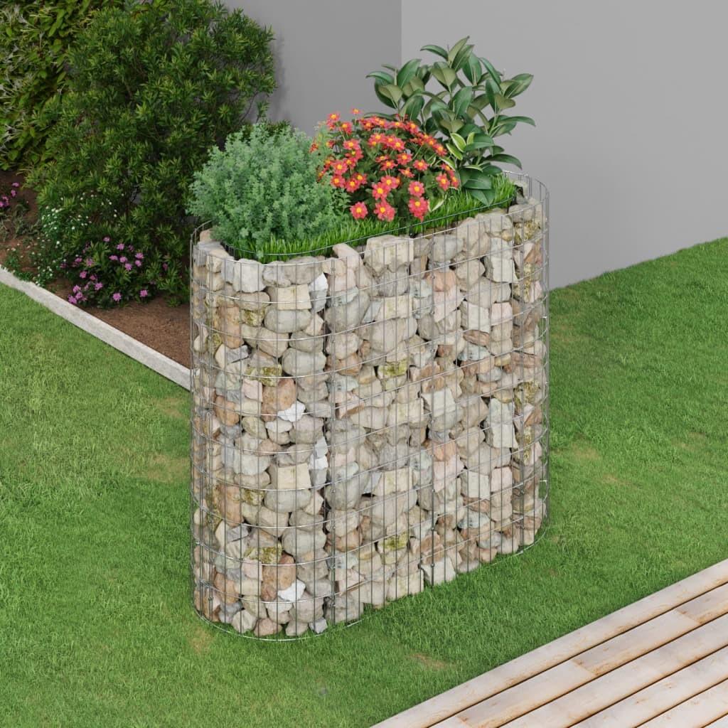 Gabion-højbed 120x50x100 cm galvaniseret jern