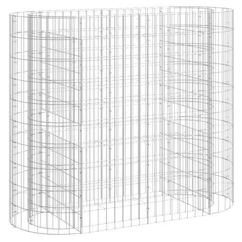 Gabion-højbed 120x50x100 cm galvaniseret jern