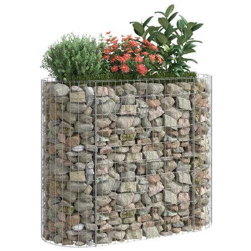 Gabion-højbed 120x50x100 cm galvaniseret jern