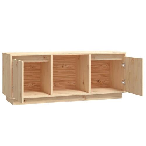 Tv-bord 110,5x35x44 cm massivt fyrretræ