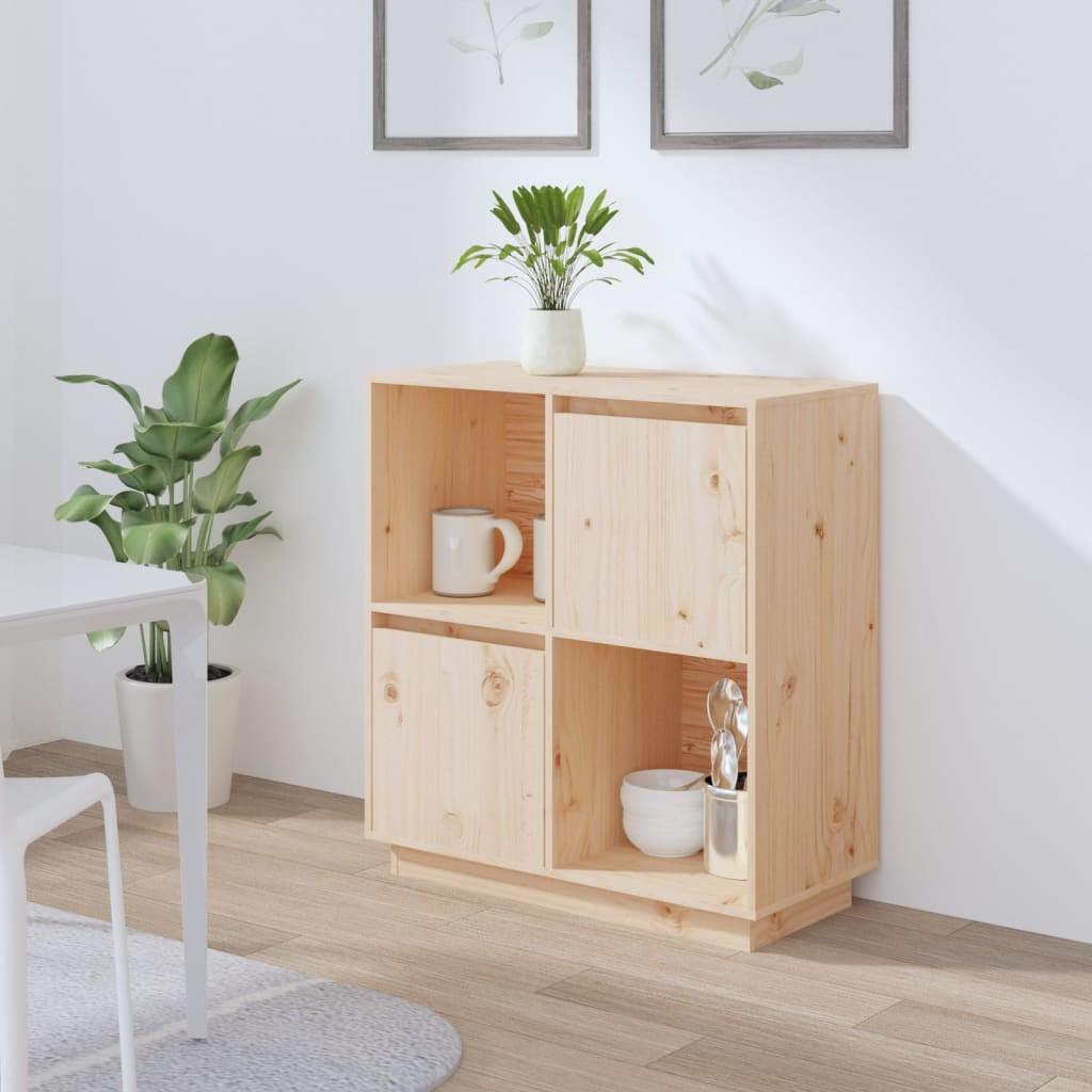 Skænk 74x35x80 cm massivt fyrretræ