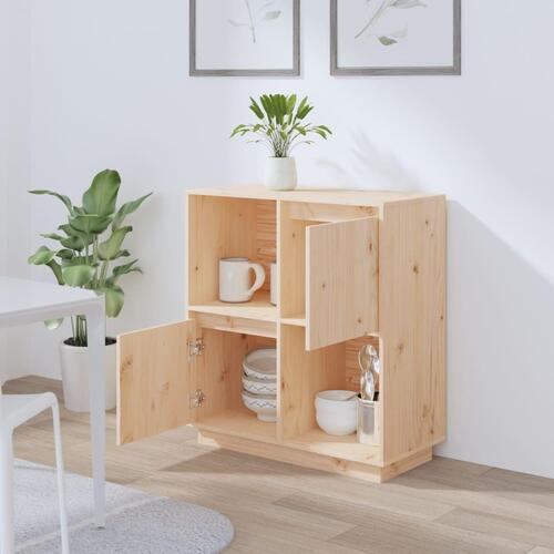 Skænk 74x35x80 cm massivt fyrretræ