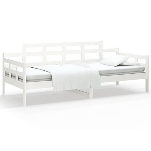 Daybed 90x200 cm massivt fyrretræ hvid