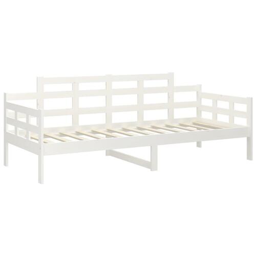 Daybed 90x200 cm massivt fyrretræ hvid