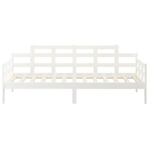 Daybed 90x200 cm massivt fyrretræ hvid