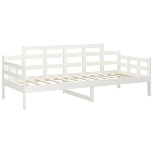 Daybed 80x200 cm massivt fyrretræ hvid