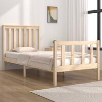 Sengeramme 75x190 cm massivt fyrretræ