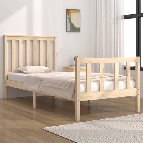 Sengeramme 75x190 cm massivt fyrretræ