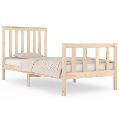 Sengeramme 75x190 cm massivt fyrretræ