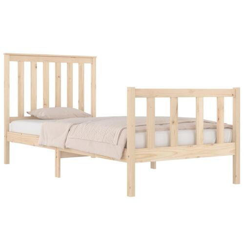Sengeramme 75x190 cm massivt fyrretræ
