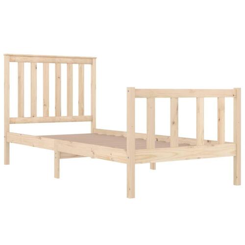 Sengeramme 75x190 cm massivt fyrretræ