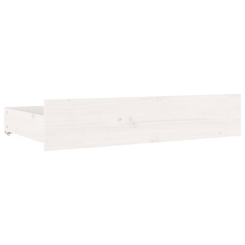 Sengeramme med skuffer 120x190 cm Small Double hvid