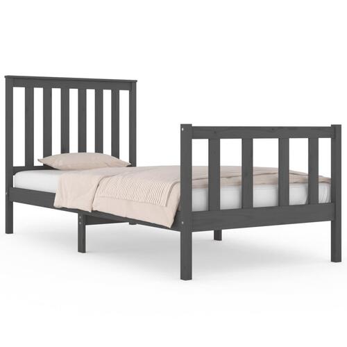 Sengeramme 75x190 cm Small Single massivt fyrretræ grå