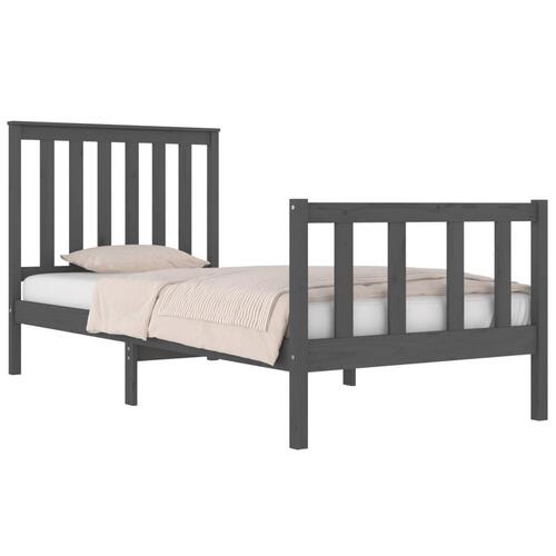 Sengeramme 75x190 cm Small Single massivt fyrretræ grå
