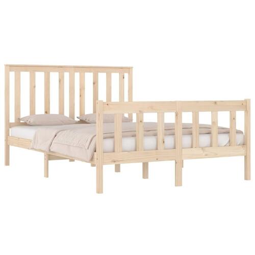 Sengeramme 135x190 cm massivt fyrretræ