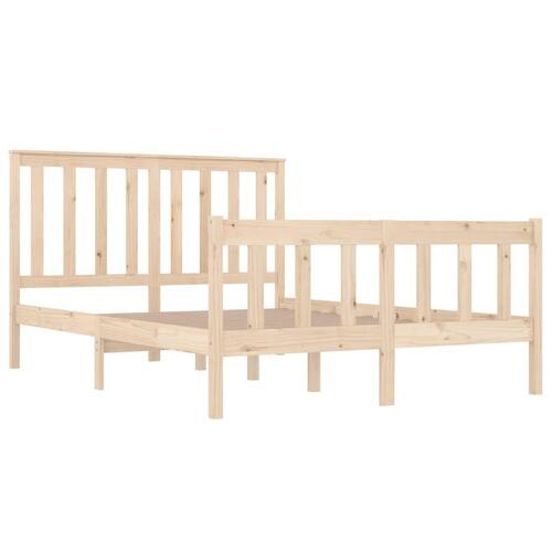 Sengeramme 135x190 cm massivt fyrretræ
