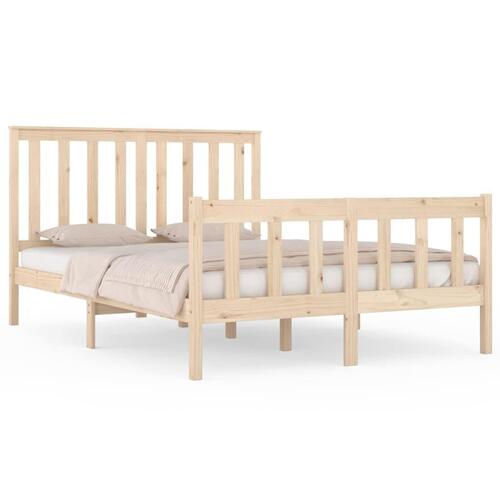 Sengeramme 140x190 cm massivt fyrretræ