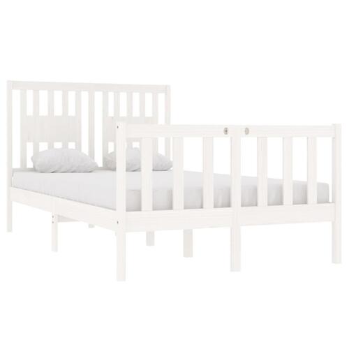 Sengeramme 120x190 cm Small Double massivt træ hvid