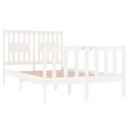 Sengeramme 120x190 cm Small Double massivt træ hvid
