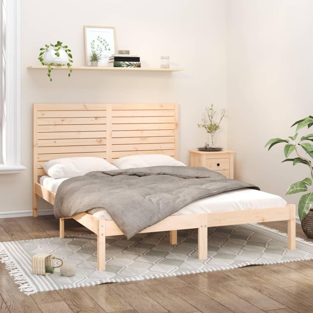 Sengeramme 140x200 cm massivt træ