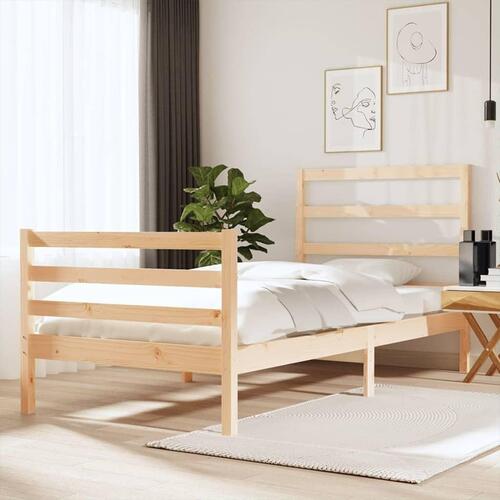 Sengeramme 90x190 cm massivt fyrretræ