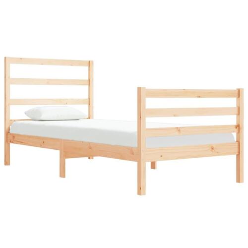 Sengeramme 90x190 cm massivt fyrretræ