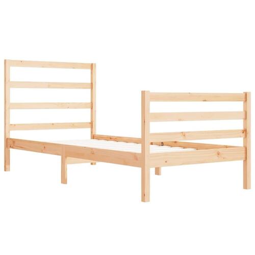 Sengeramme 90x190 cm massivt fyrretræ
