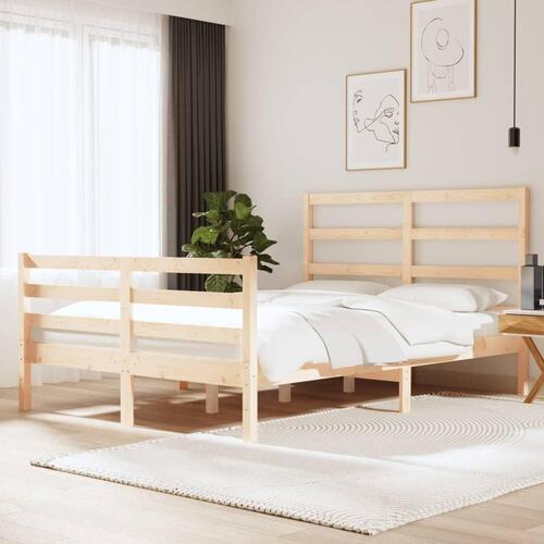 Sengeramme 120x190 cm massivt fyrretræ