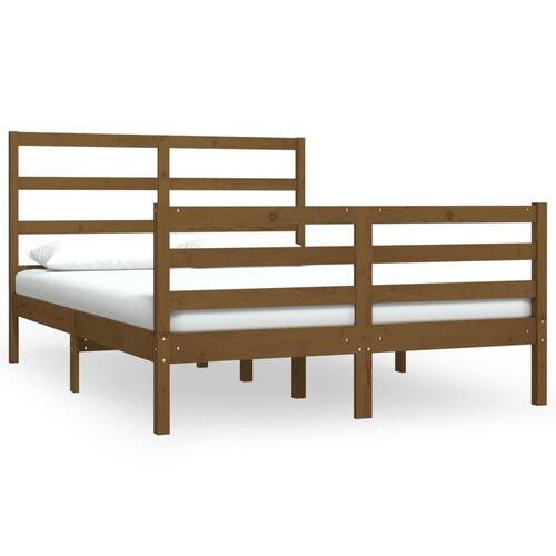 Sengestel 120x190 cm Small Double fyrretræ gyldenbrun