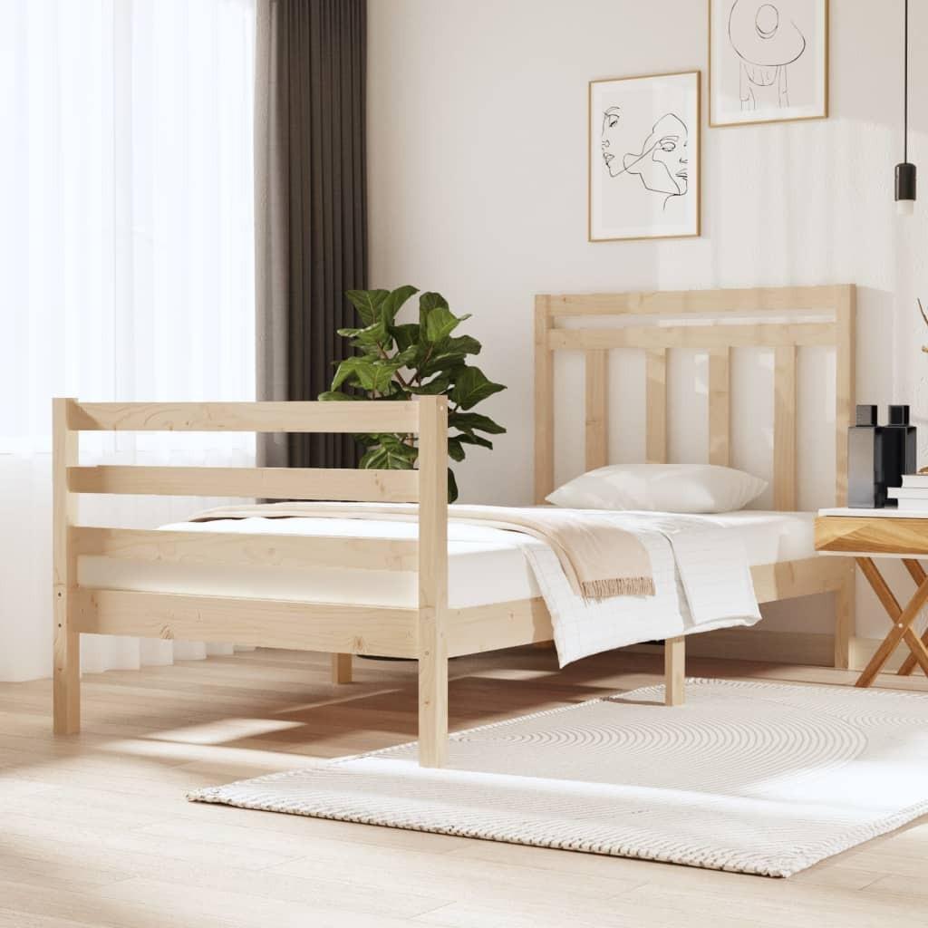 Sengeramme 90x190 cm massivt træ